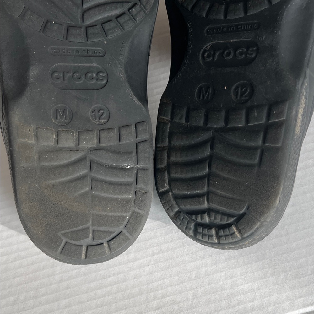 CROCS Black Slide Sandals - Picture 9 of 9